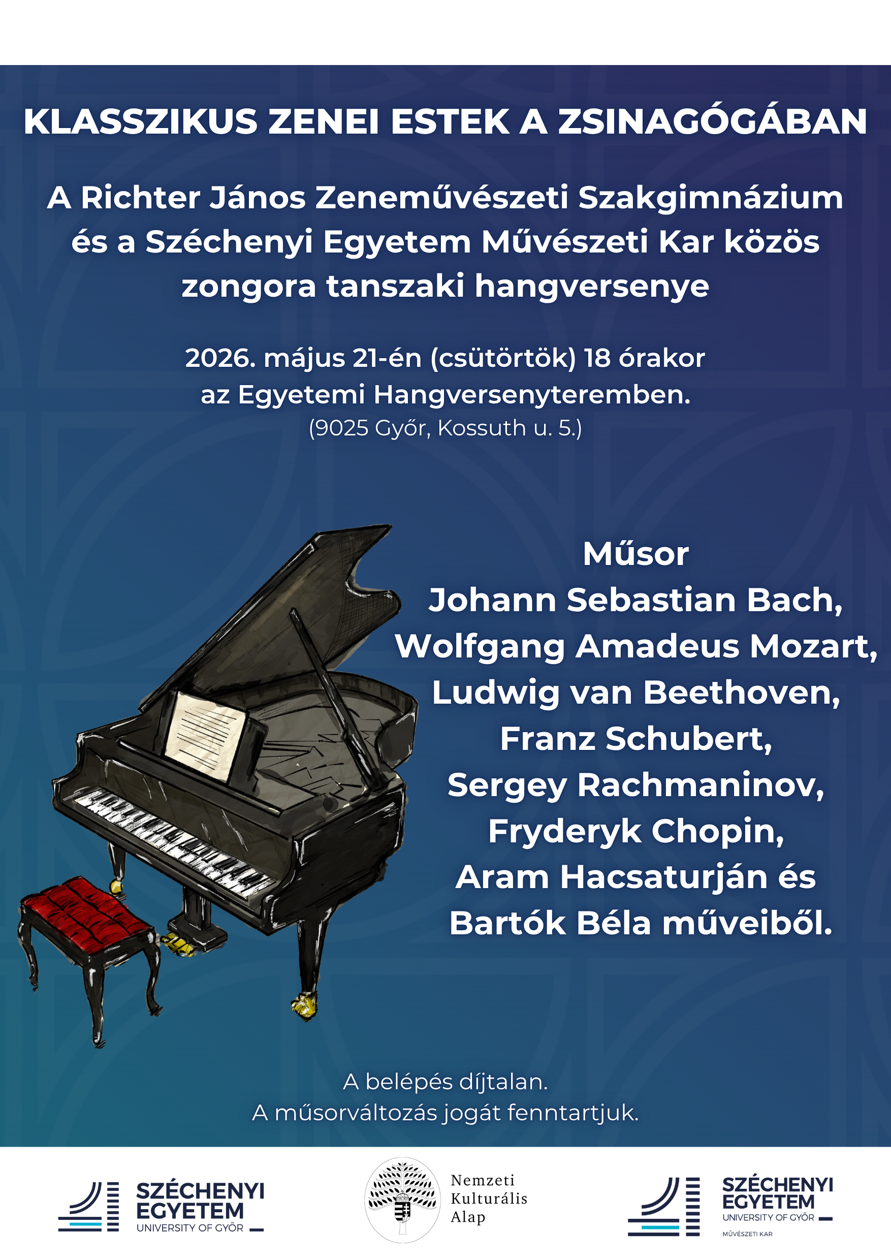 Klasszikus zenei koncert - 2026.05.21.